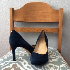 SALE TODAY! Ivanka Trump Blue Velvet Heels